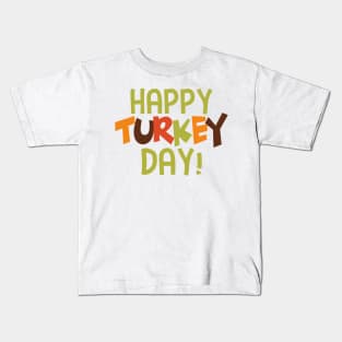 Happy Turkey Day Kids T-Shirt